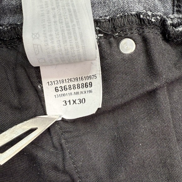 Abercrombie & Fitch Jeans Men 31x30 Black Langdon Skinny Jeans Used With Spots - Picture 8 of 16